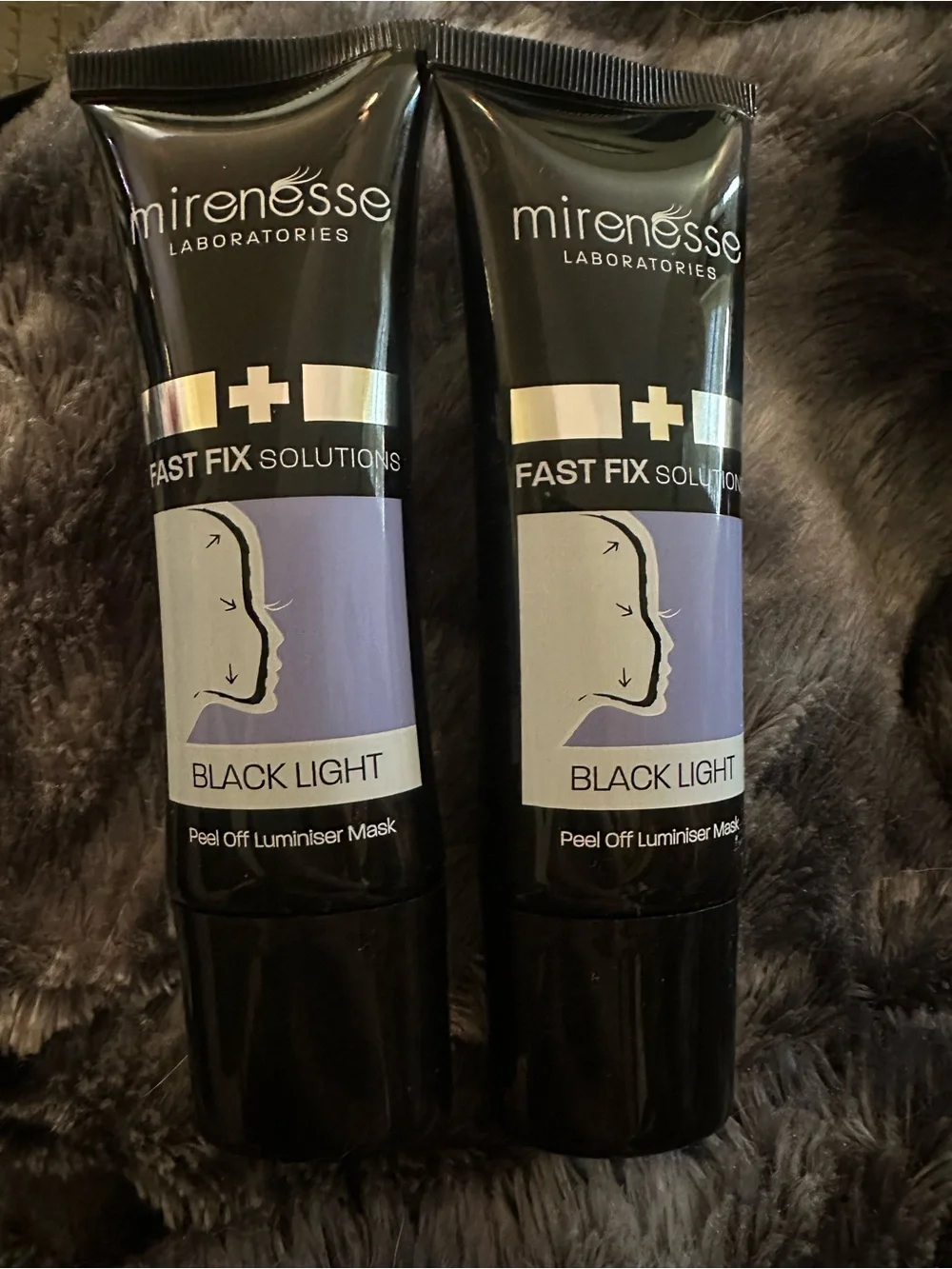 New Mirenesse Fast Fix Solutions Black Light Peel Off Luminiser Mask (2-pack)